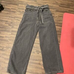 Zara Gray Denim with Belt Detail